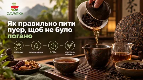 Як правильно пити пуер, щоб не було погано