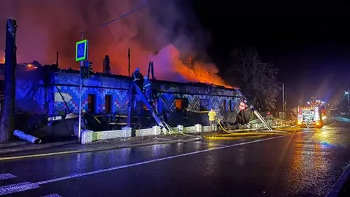 На Закарпатье сгорел популярный ресторан