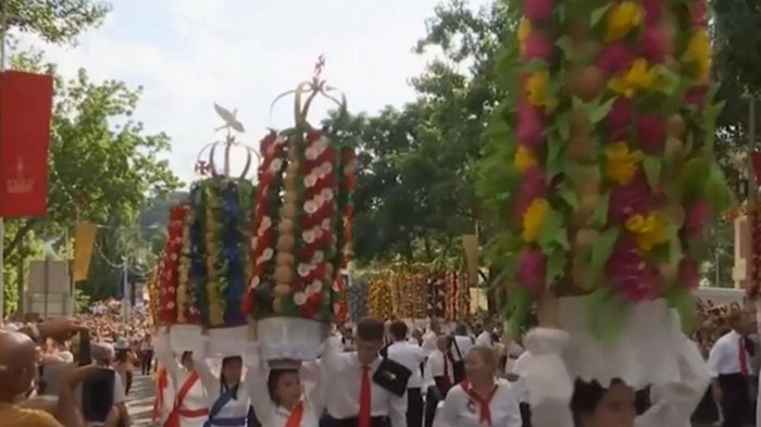 В Португалии прошел древний необычный парад (видео)