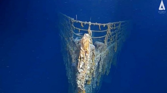 Титаник показали спустя 107 лет после катастрофы