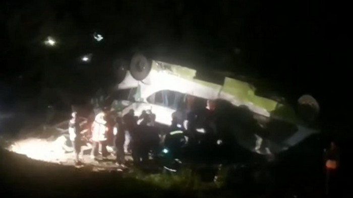В Чили автобус рухнул в овраг: 15 погибших (видео)