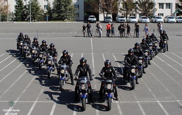 В Киеве появились полицейские на мотоциклах (видео)